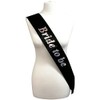 Black With Holographic Silver Foil ‘Bride To Be’ Sash