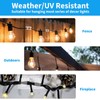 SWSEAM Hooks for Outdoor String Lights Clips: 102Pcs Heavy Duty