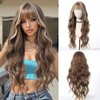 Esmee Long Wavy Brown with Highlight Wigs for Women Natural