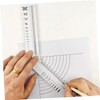 Operitacx 3 Pcs Rotatable Arc Measuring Tool Multi Angle Ruler