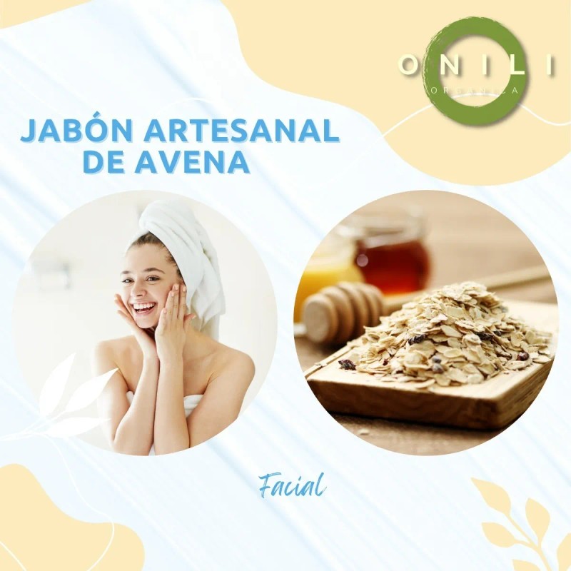 Jabón Artesanal De Avena Natural Corporal/facial Sheló Nabel