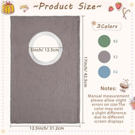 Foaincore 6 Pcs Pullover Baby Bibs Cotton Terry Toddler Absorbent Infant for Feeding and Drooling Towel Bib (Bright Color)