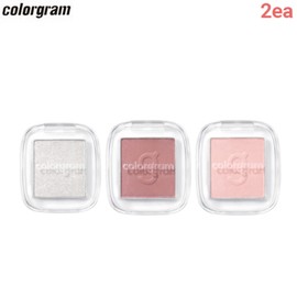 COLORGRAM Single Cube Eyeshadow 1.7~1.8g*2ea, Color 1#$%Color 2:15 Red Devil-13 Dark Brown