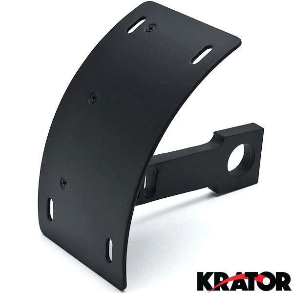 Krator Black Vertical Plate Holder For Suzuki GSXR GSX-R Gixxer