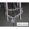 Security Chain Hardened 8mm Thick Shrouded Padlock Safety Chain Lock