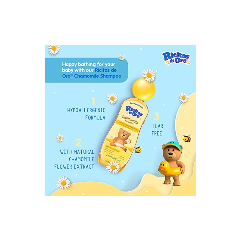 Ricitos de Oro, Champú de limpieza para bebés con extracto