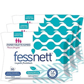 Fess’Nett Pack of 3 Wet Toilet Wipes