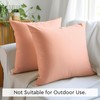 Encasa Cotton Throw Pillow Covers Set of 2 I 16x16
