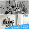 Yimerlen Hair Dryer Holder Wall Mounted, 3-in-1 Hair Tool Organizers