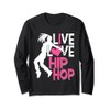 I Love Hip Hop Dance Pink Heart & Hip Hop