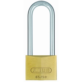 ABUS 12018 80mm Long Shackle Brass Padlock with 6504 Alike Keyed
