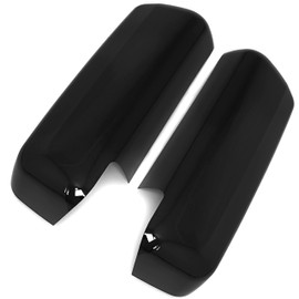 KUAFU Door Mirror Cover Compatible with 2013-2023 Peterbilt 579 Driver and Passenger Side Black Pair