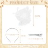 Flayem Fascinator Hats for Women White Pillbox Hat with Veil
