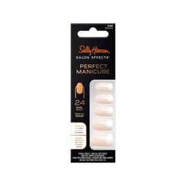 Sally Hansen Salon Effects® Perfect Manicure, Moon-Ami, Press On Nails, Oval Shaped, Non-Damaging Adhesive Tabs, File, and Alcohol Pad Included
