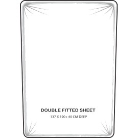 Extra Deep Bedding 100% Extra deep Fitted Sheets 16" 40CM Egyptian Cotton 200TC 15 Colours Single Double King Super King (Double, White)