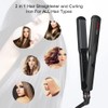 Professional Hair Straightener 2 in 1 Dual Voltage Curling Iron