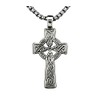 vogueteen Men Irish CELTIC CROSS Ireland Pendant Necklace Titanium Stainless