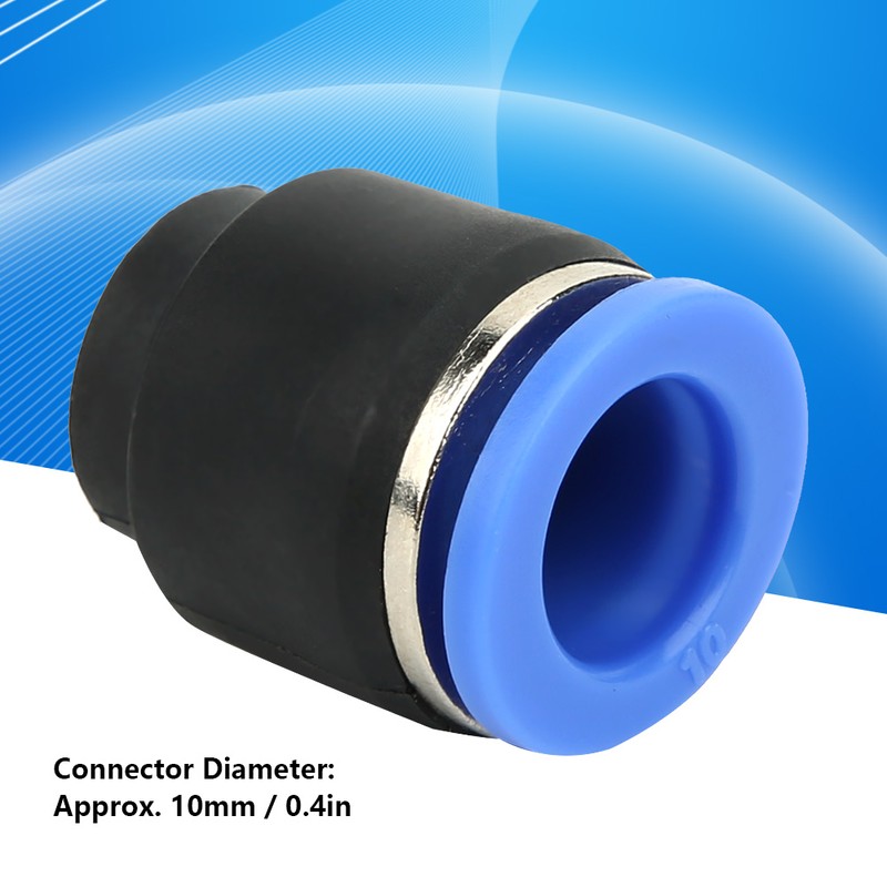 50PCs Air Pipe Plug Pneumatic Cap Plastic Brass Quick Insert