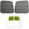 VANNCAMP Rear Door Window Covers(Pair) for Chevy Express/Gmc Savana, Magnetic