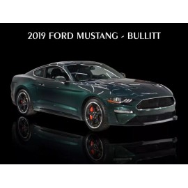 2019 Ford Mustang NEW METAL SIGN: Bullitt Model in Green