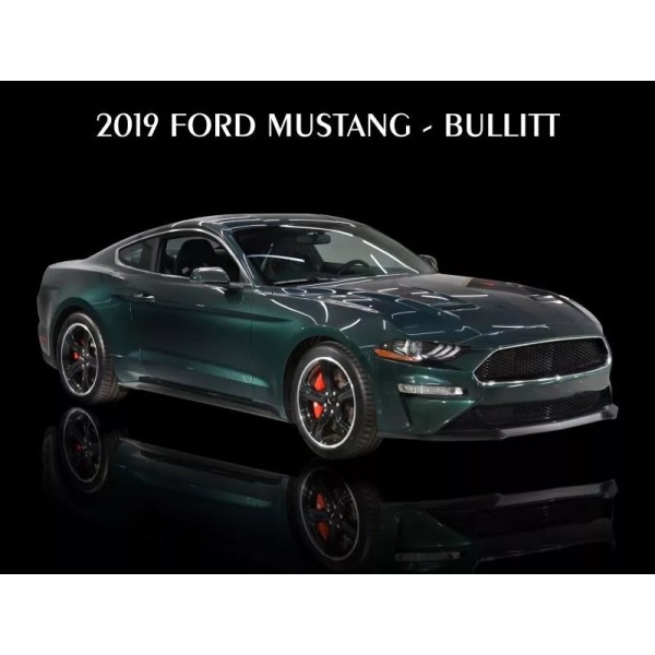2019 Ford Mustang NEW METAL SIGN: Bullitt Model in Green