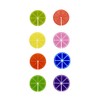 Balvi - Glass marker Fruit Party x8 assorted colours