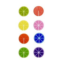 Balvi - Glass marker Fruit Party x8 assorted colours