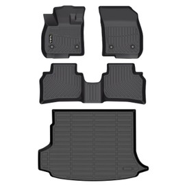 Wailtnb-Floor Mats & Cargo Liner for Buick Envision 2021-2025 2026 Waterproof Durable All Weather Automotive Floor Liner Custom Fit for Envision Accessories Black
