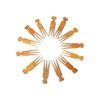 African Three Tail Cutting/Parting Comb,