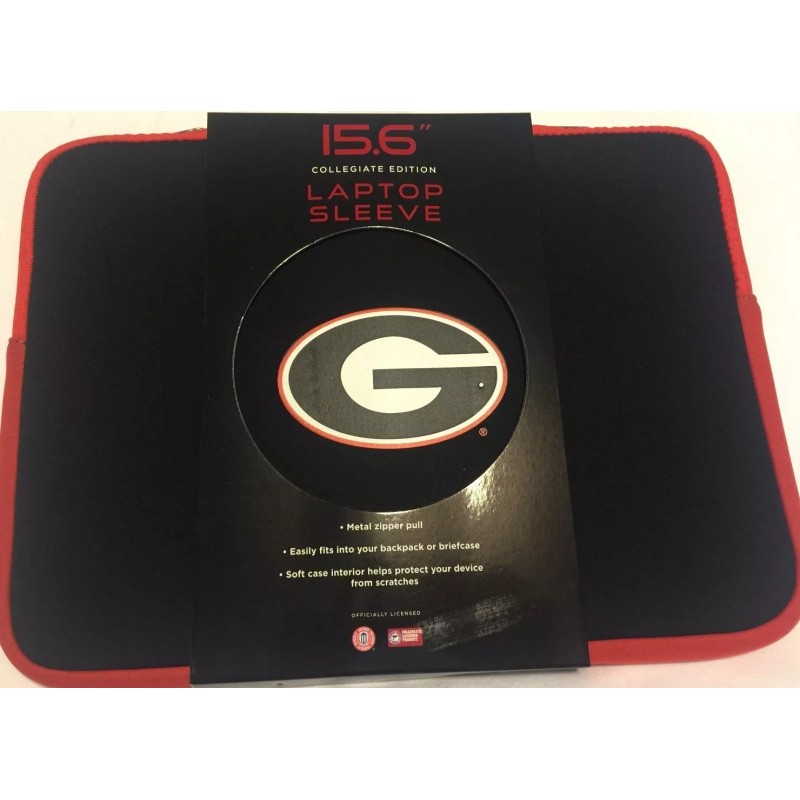 AES Georgia Bulldogs 15.6 " Laptop Sleeve Neoprene Soft Case
