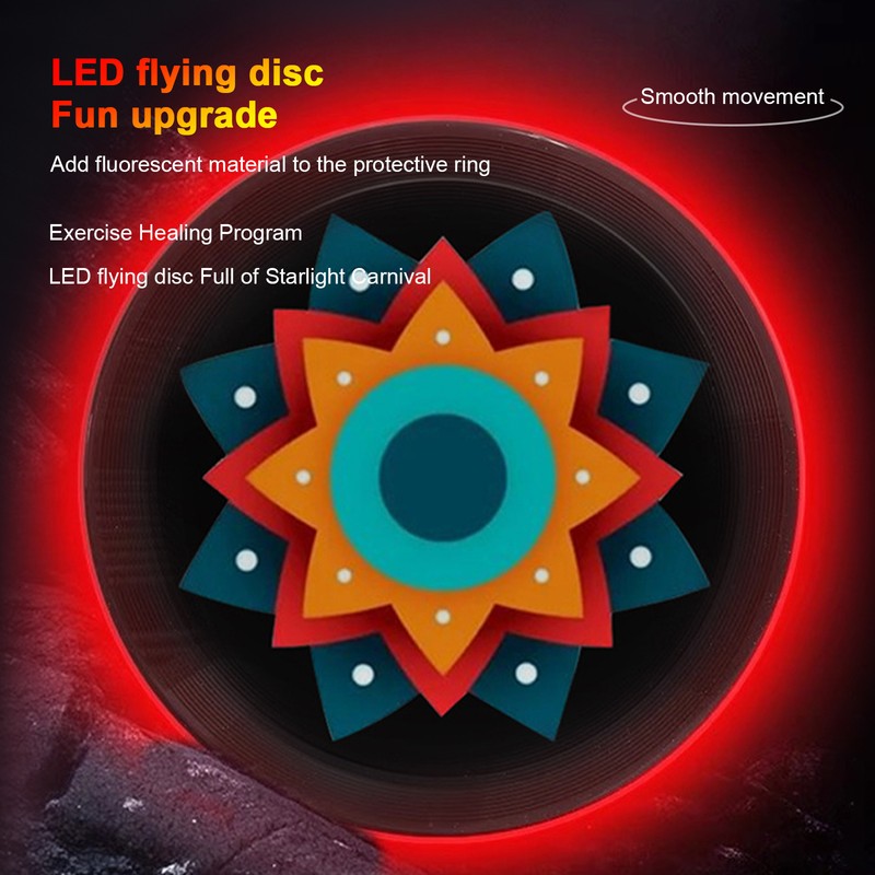 LED Light Up Adult Flying Disc with Light Strip Luminous