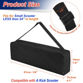 Cosmos Kick Scooter Carry Bag Portable Scooters Storage Bag Compatible with Razor A Kick Scooter, Heavy Duty Carrying Case for Small Scooters Fits Less Than 24" in Length (Small/24 Length)