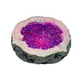 Fantasy Gifts Sparkling Geode Ashtray - 4.5" (Purple)