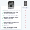 musegear Schlüsselfinder Recharge - schwarz I aufladbar I mit Bluetooth
