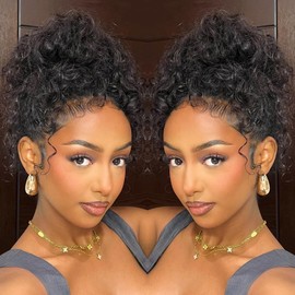 Hidden Strap 360 Skinlike HD Lace Front Wigs Human Hair Water Wave Glueless Wigs Pre Plucked Pre Cut Bleached Tiny Knots 220 Density Full Lace Frontal Wig with Invisible Drawstring Sung Fit 20inch