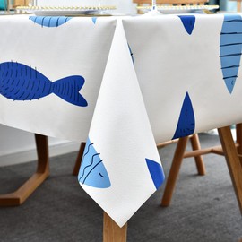 LOHASCASA Heavy Duty Vinyl Oilcloth Tablecloth PVC Waterproof Plastic Wipeable Spillproof Peva Tablecloth for Spring Outdoor Camping Picnic Rectangle 54x72 Inch