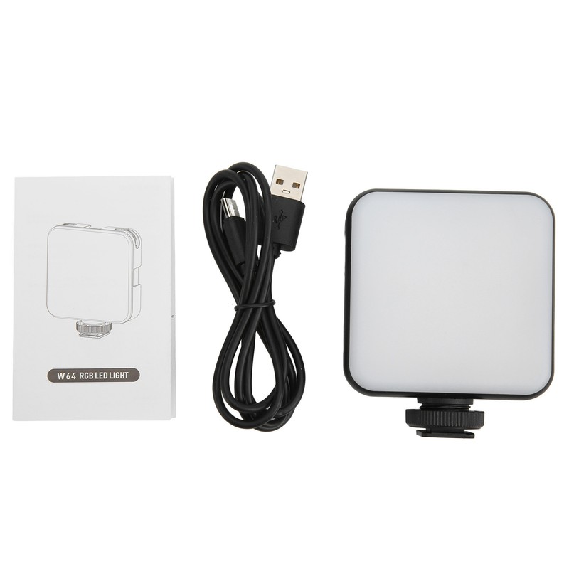 W64 RGB LED Fill Light Multiple Light Effects Modes Pocket