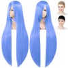 CaseEden 6142 Premium Cosplay Wig, Smooth, Long Hair, 39.4 inches