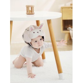 Baby Safety Helmet, Breathable Baby Head Protector for Crawling Walking, Ultra-Lightweight, Soft and Adjustable Baby Helmet Suitable for Babies 6-24 Months (Pink)