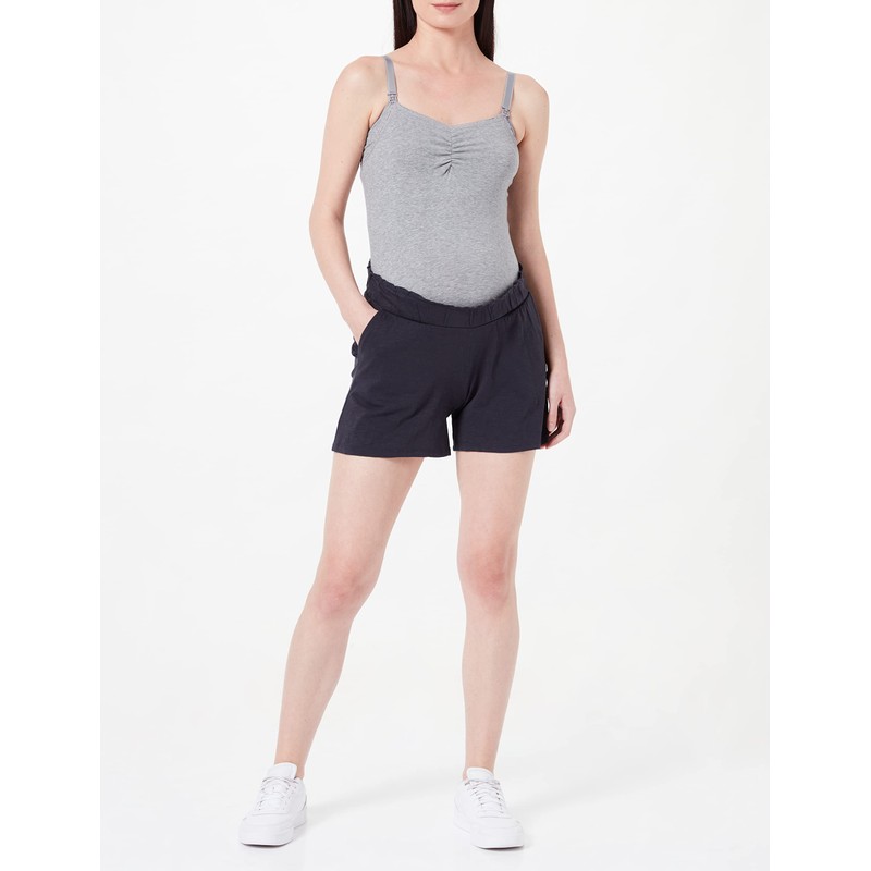 MAMALICIOUS Women's Mlevia Jersey A. Shorts, Dark Navy