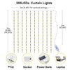 Yizhet Yizhet 3x3m USB Lichtervorhang fr Innenbereich, 300 LEDs, 8