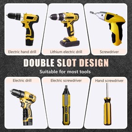 DEJIN High Magnetic Screwdriver Drill Bit Set, Strong Durability Anti-Slip Impact Kit, Electric Screwdriver Set for Various Sizes