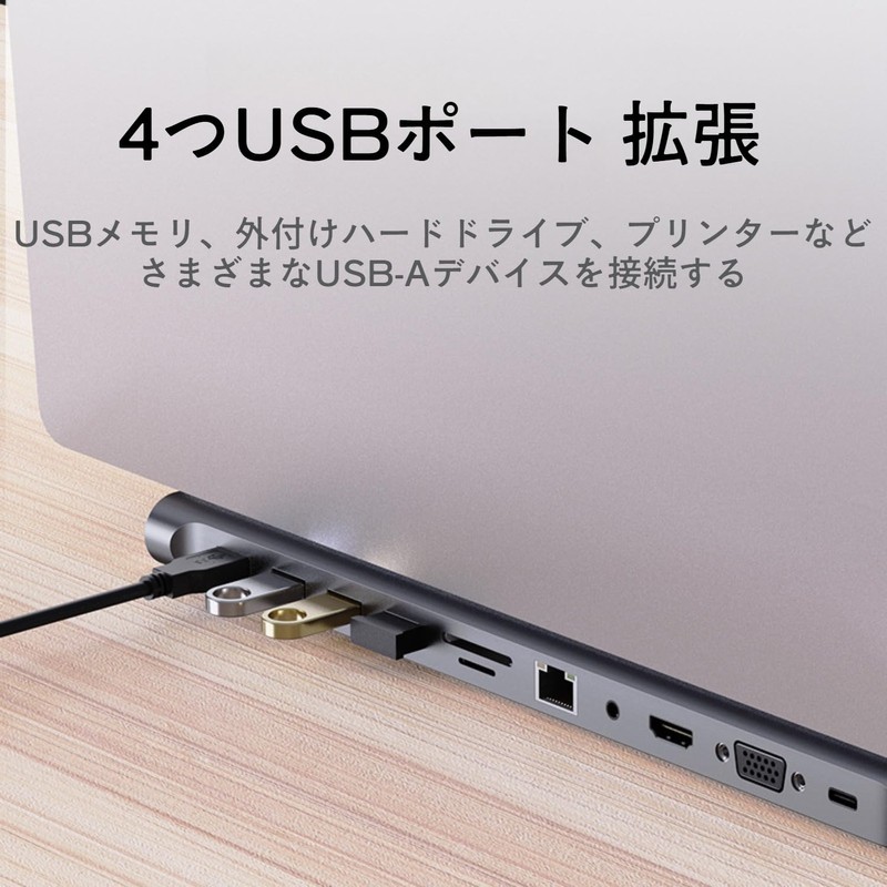 Macbook Hub 11-in-1 Type-C Laptop Stand, SD Card Reader, PD100W