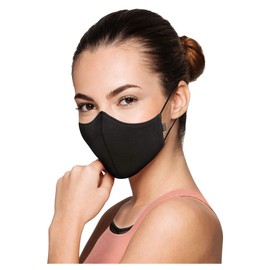 Bloch Soft Stretch Reusable Face Mask, Black, Adult, 3 Count (Pack of 1)