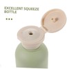 ABOOFAN 4pcs Refillable Travel Shampoo Bottles with Flip Cap Slip