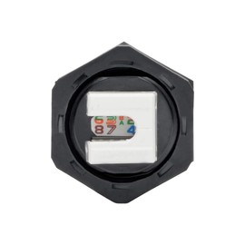 TRIPP LITE Keystone Jack Cat6 Cat5e RJ45 110 Punch Down Shielded Industrial (N206-KJ01-IND),black