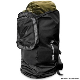 Meister Pack Duffel Bag - Protective Waterproof Airplane Travel Case for Backpacks up to 75L - Black