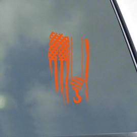 Crane Flag Vinyl Sticker Decal by KLO Graphics Operator Rigging Heavy Construction Tension Device
