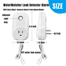 Smart Overflow Detection Sensor - Water Overflow Alarm with Real-Time Alerts for Home, Office & Basement Protection