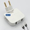 3-Stars 4000W (Higher Power) 4 Sockets - 2 USB Charging